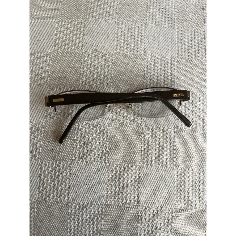 Coach‎ Women's Eyeglasses Suzanna 246 Tan Half Rim Frame 50[]17 135 - Picture 2 of 9